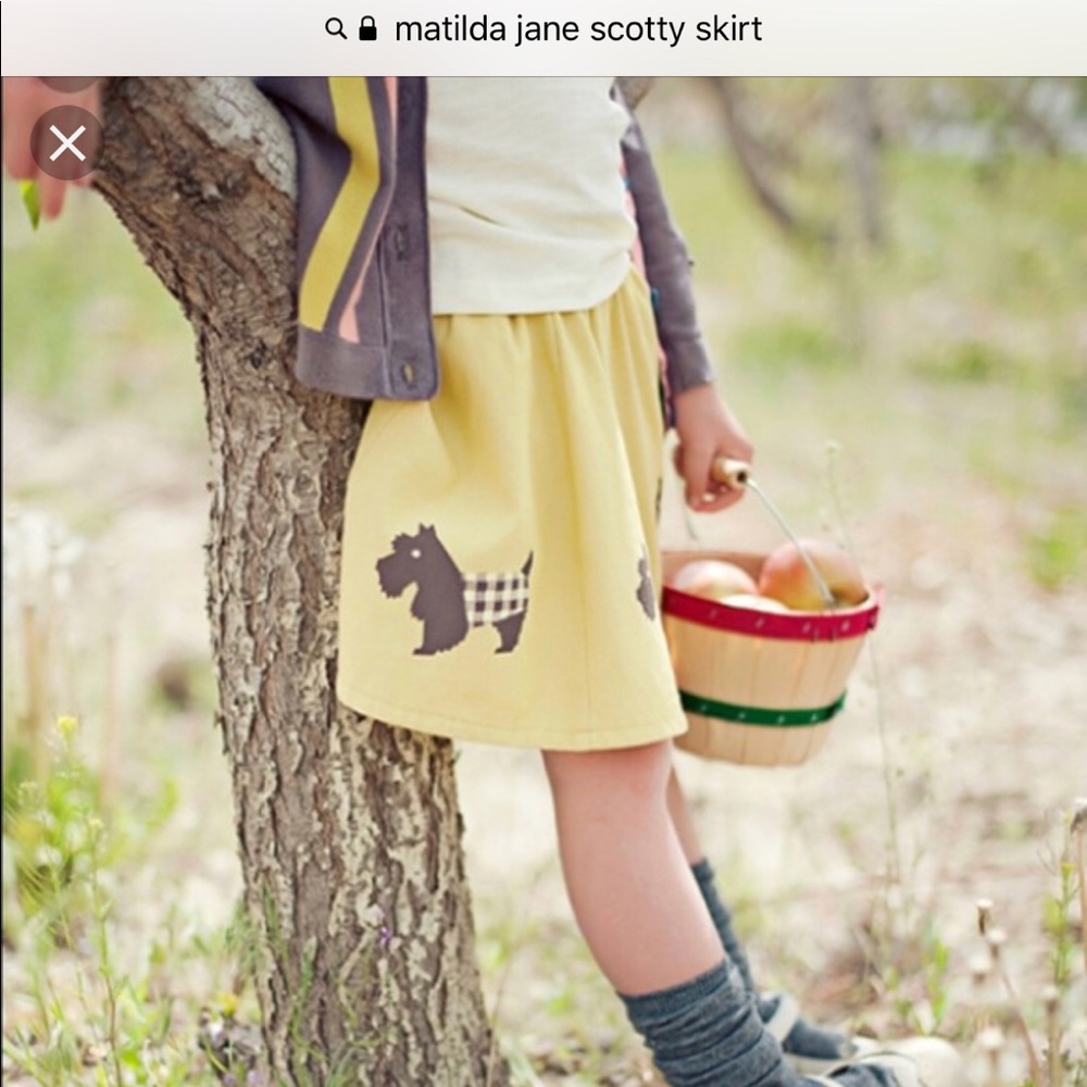 Matilda Jane Scotty Skirt Size 4.